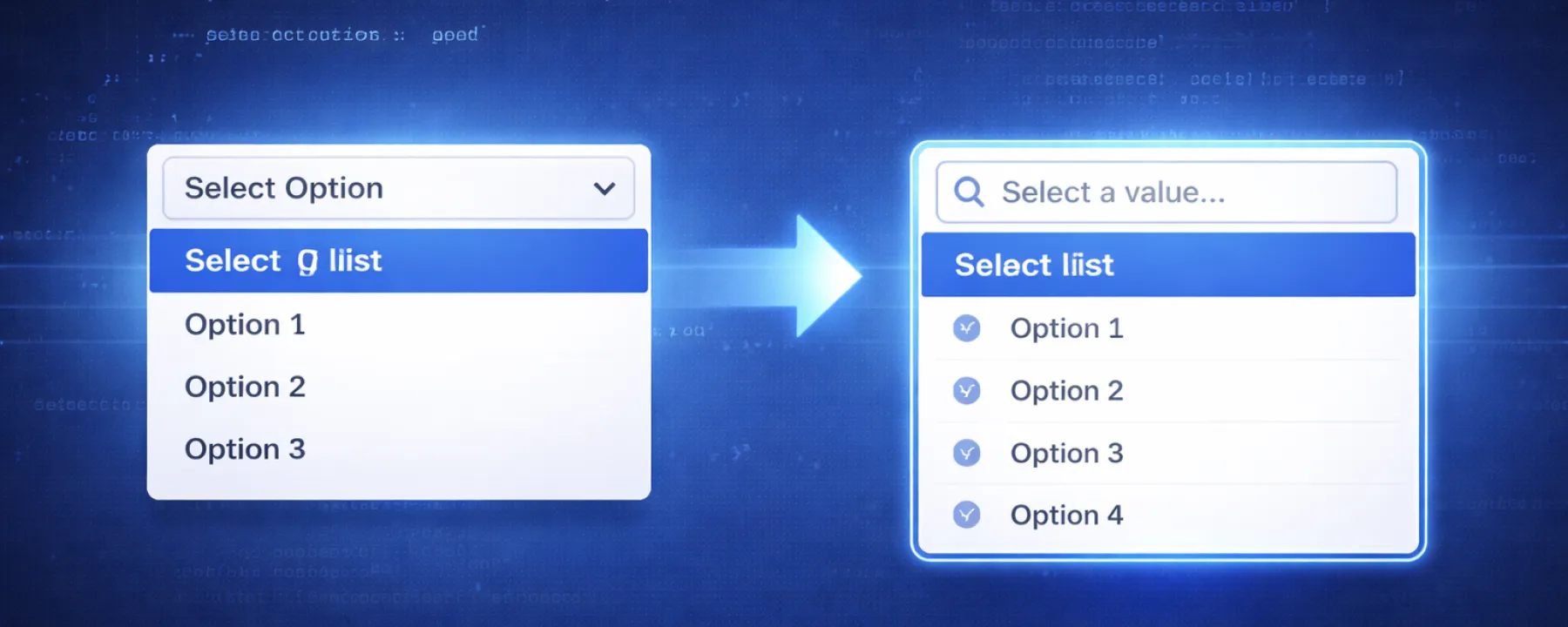 Drupal select list banner